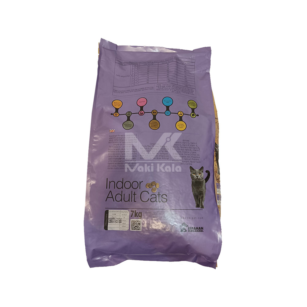 غذای خشک گربه خانگی 7 کیلویی VOODOO مدل Adult Cats - Image 2