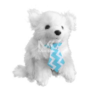 کراوات سگ با بند کش‌دار رنگ آبی