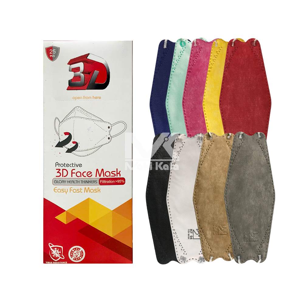 ماسک سه بعدی 5 لایه بسته 25 عددی
